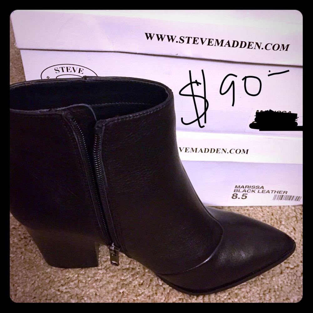 Steve Madden Black Marissa Boots